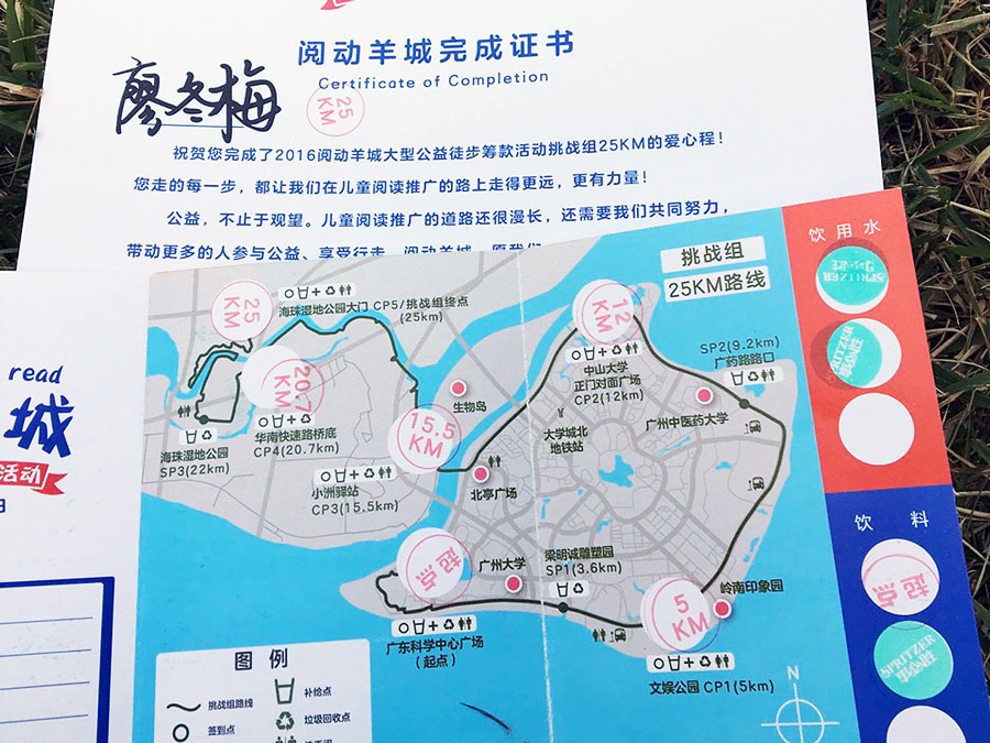 千人徒步中，MBA分隊成功搶鏡