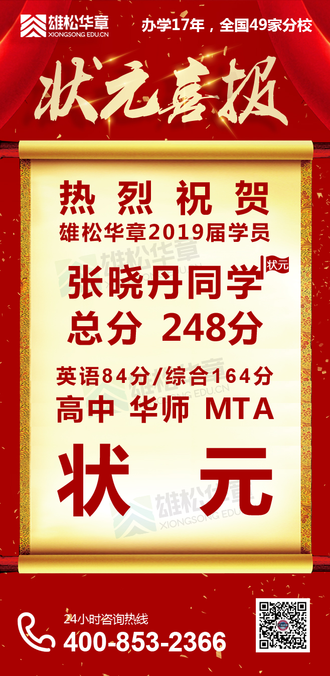 【華章狀元榜】華章學員摘取2019中大嶺院、暨大、廣外、華師4狀元