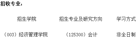 2022年北京交通大學非全日制會計碩士（MPAcc）招生簡章
